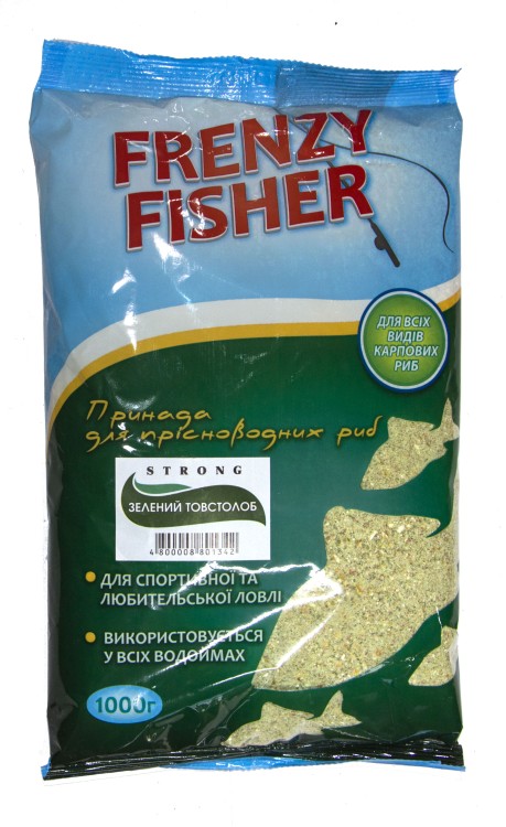 Прикормка Frenzy Fisher 1000гр STRONG Зелений товстолоб