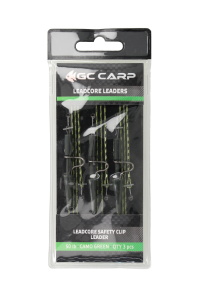 Оснастка GC Leadcore Safety Clip Leader (3шт) Camo Green
