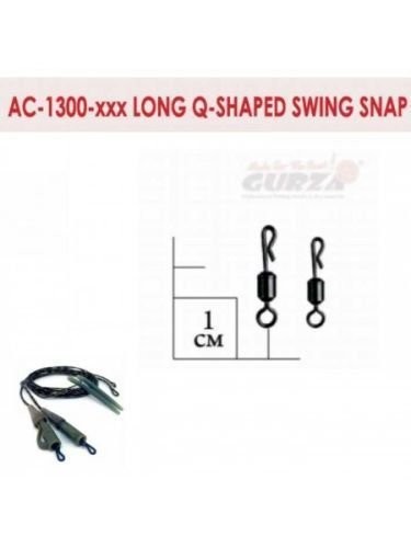 Застежка Gurza быстросъемная Long Q-Shaped Swing Snap AC1300 №7