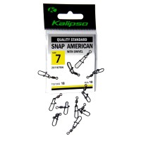 Застежка Kalipso Snap American with swivel 201107BN №7(10шт)