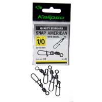 Застежка Kalipso Snap American with swivel 20111/0BN №1/0 (6шт)