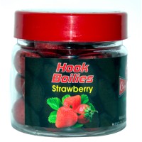 Бойлы Carp Tasty Food насадочный Hook Boiles 18mm Soluble Strawberry 100g