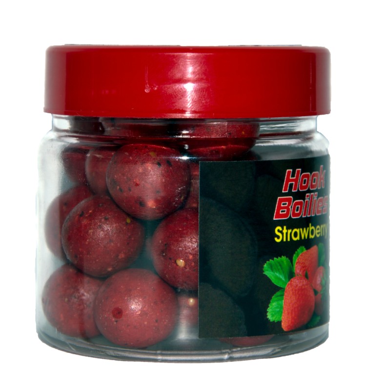 Бойли Carp Tasty Food насадок Hook Boiles 18mm Soluble Strawberry