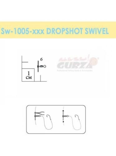 Вертлюг Gurza Dropshot Swivels BN K-1005 #6 (d=0,6mm)