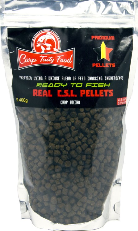 Пелети Carp Tasty Food Premium Real CSL Pellets mix 4.5+6mm 400гр