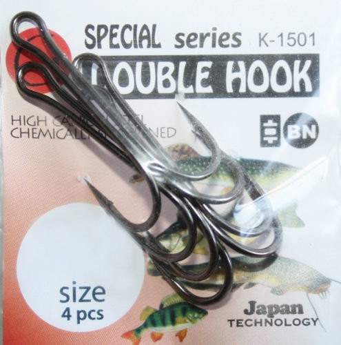Гачок Gurza Double Hook Long Shank K-1501 №2/0BN