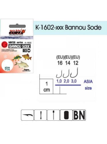 Гачок Gurza BANNOU SODE-W K-1602 №12 BN