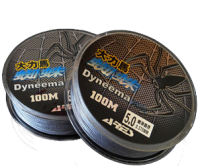 Шнур ARES Dyneema Spider 100м 1,0 Lb 0,165 мм 9,20 kg grey