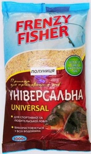 Прикормка Frenzy Fisher 1000гр Универсал-клубника