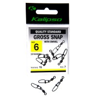 Застежка Kalipso Gross snap with swivel 201606BN №6 7шт